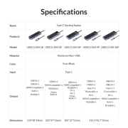 Orico DM-10P 10in1 USB-C