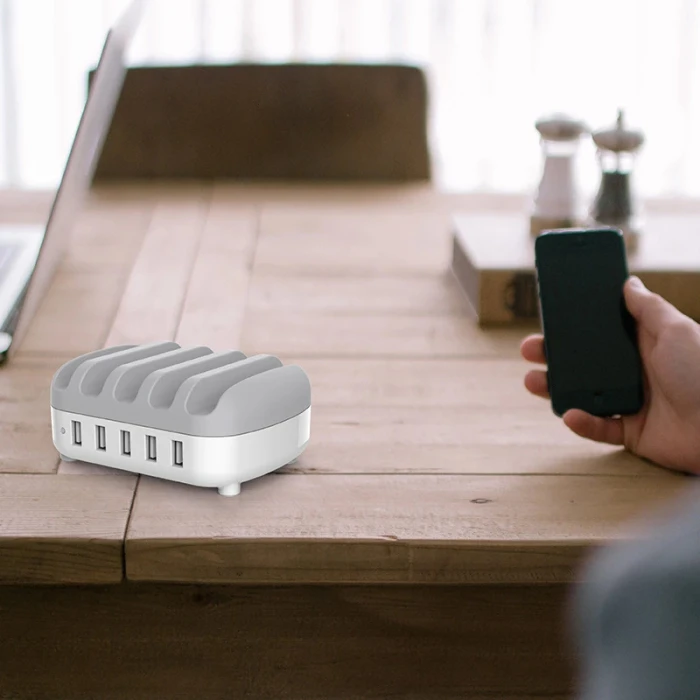 Orico Charger Station 220V - 5 x USB 40W White - DUK-5P-EU-WH