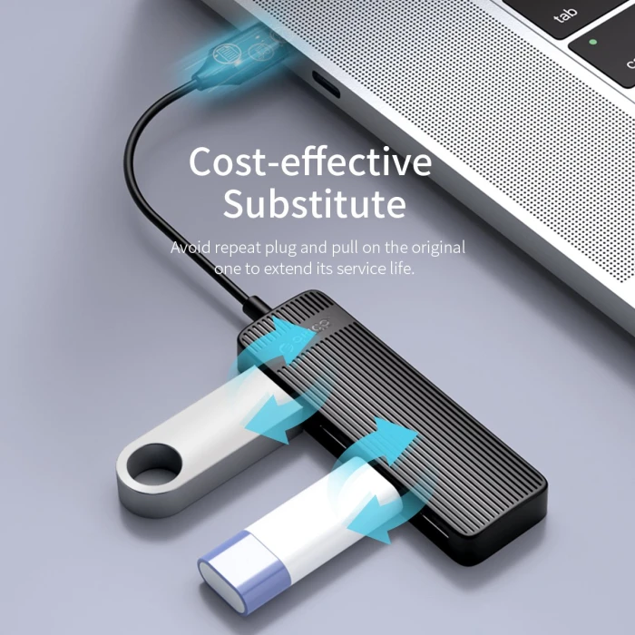 Orico хъб USB2.0 HUB 4 port White - FL02-WH