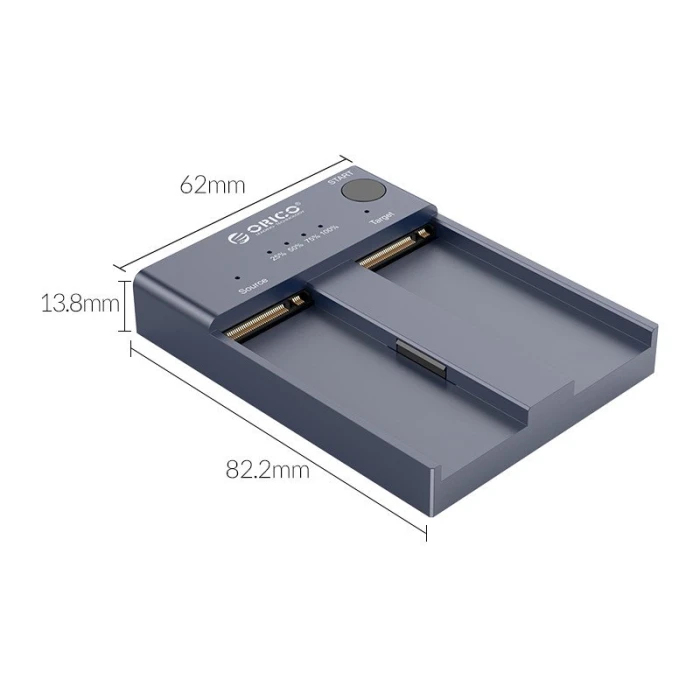 Orico докинг станция Storage - Duplicator for SSD NVMe M.2 - M2P2-C3-C