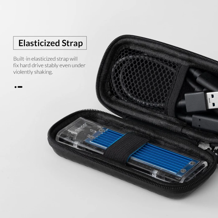 Orico калъф за външен диск Storage Bag - NVMe Black - M2PH01-BK