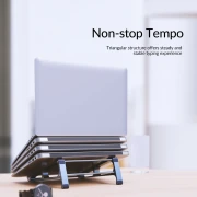 Orico алуминиева поставка за лаптоп Laptop Stand - Aluminum, Grey, up to 17.4" - MA15-GY