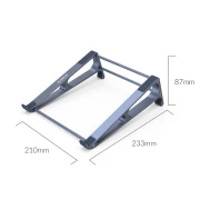 Orico алуминиева поставка за лаптоп Laptop Stand - Aluminum, Grey, up to 15.6" - MA13-GY