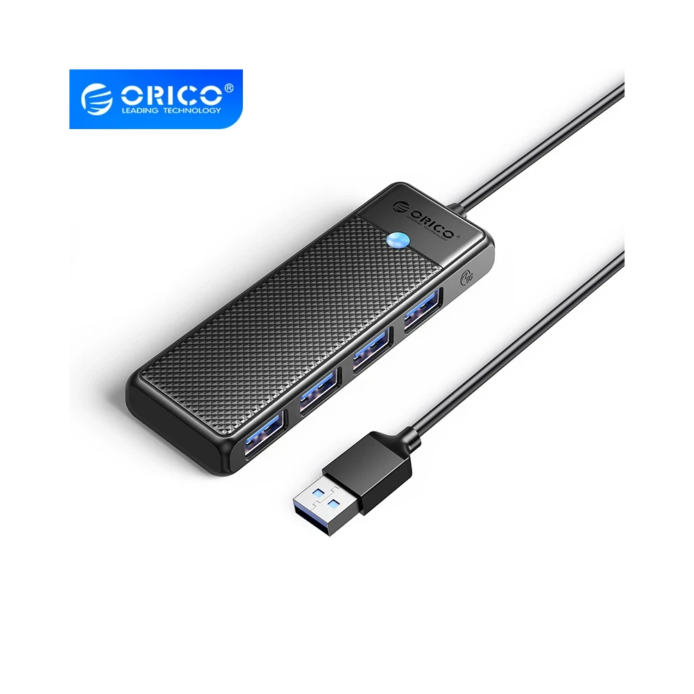 Orico хъб HUB USB3.0 4 port Black - PAPW4A-U3-015-BK