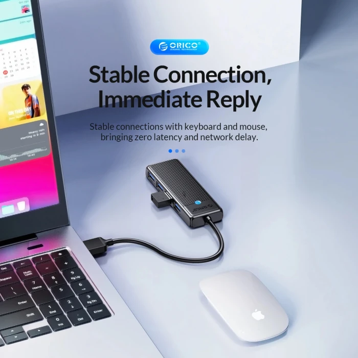 Orico хъб HUB USB3.0 4 port Black - PAPW4A-U3-015-BK