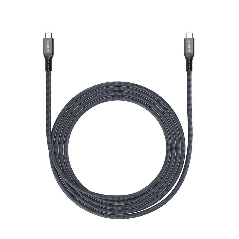 Orico кабел Cable Thunderbolt 4 / USB4 - Type-C to Type-C 40Gbps PD100W 2.0m Grey - TBZ4-20-GY