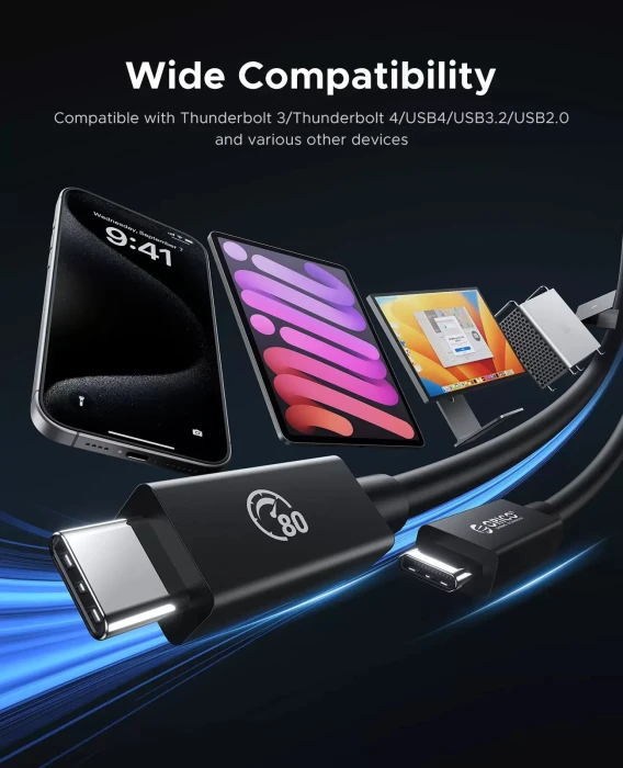 USB-C Thunderbolt 5 80Gbps 240W - 1.0m