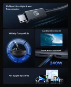 USB-C Thunderbolt 5 80Gbps 240W - 1.0m