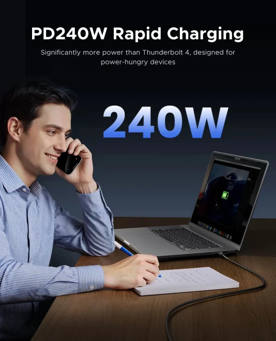 USB-C Thunderbolt 5 80Gbps 240W - 1.0m