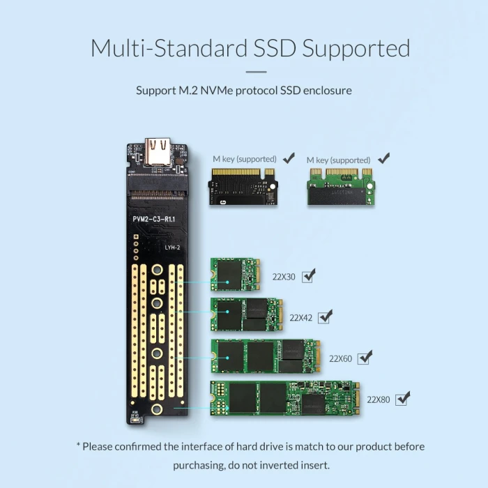 Orico M.2 NVMe Type-C - TCM2-C3-BK