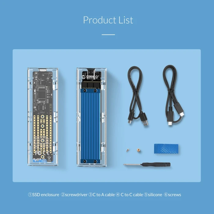 Orico M.2 NVMe Type-C - TCM2-C3-BK