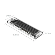 Orico M.2 SATA - TCM2F-C3-BK