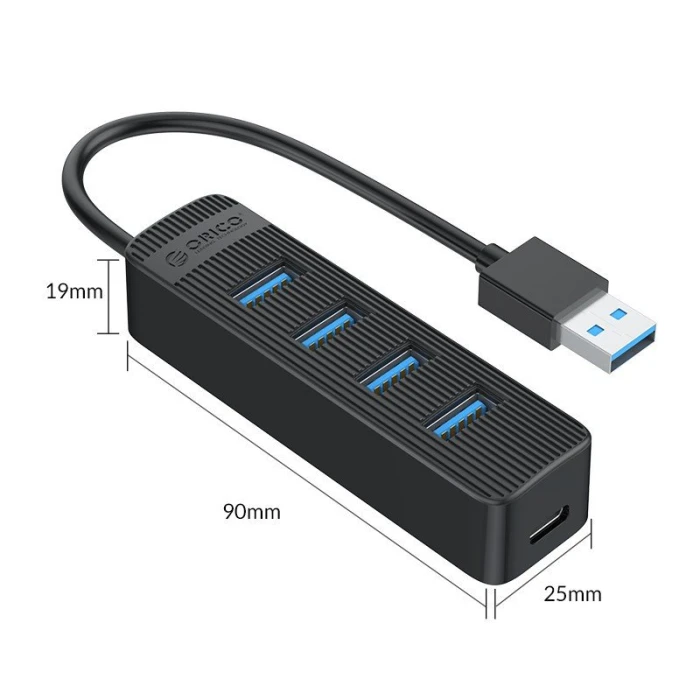 Orico хъб USB3.0 HUB 4 port - Type C input  TWU3-4A-BK
