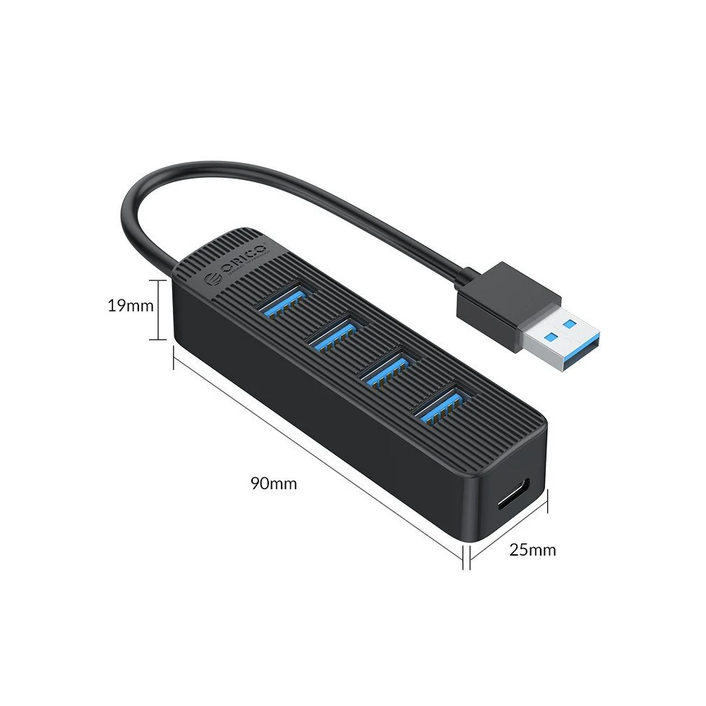 Orico хъб USB3.0 HUB 4 port - Type C input  TWU3-4A-BK