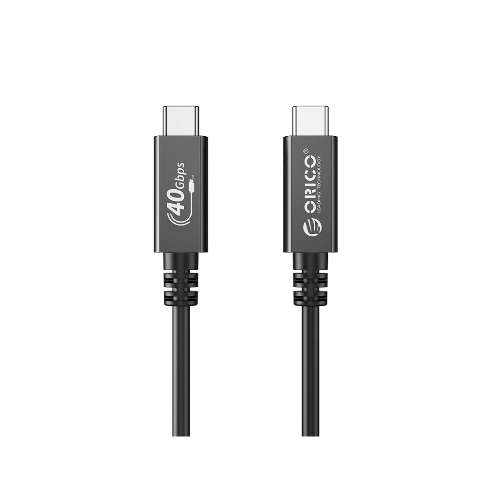 Orico кабел Cable USB4.0 40Gbps M/M 0.5m Black PD100W - U4A05-BK