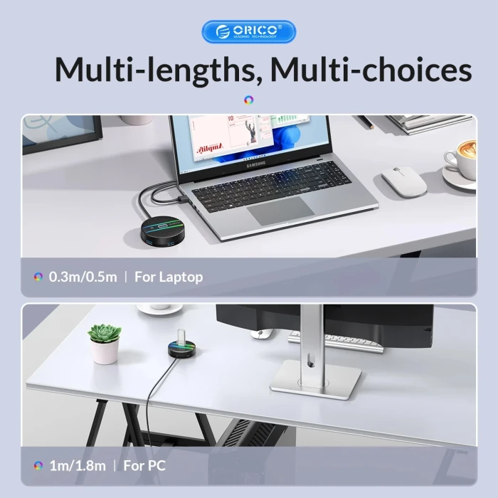 Orico 3 x USB 5Gbps + 3.5mm Audio