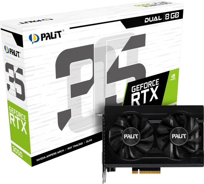 PALIT GeForce RTX 3050 Dual (Mini) 8GB GDDR6