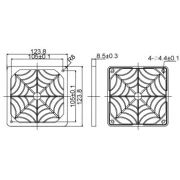 Evercool Филтър Fan Filter Plastic - 120mm