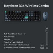 Keychron B36 Deep Black и BM25