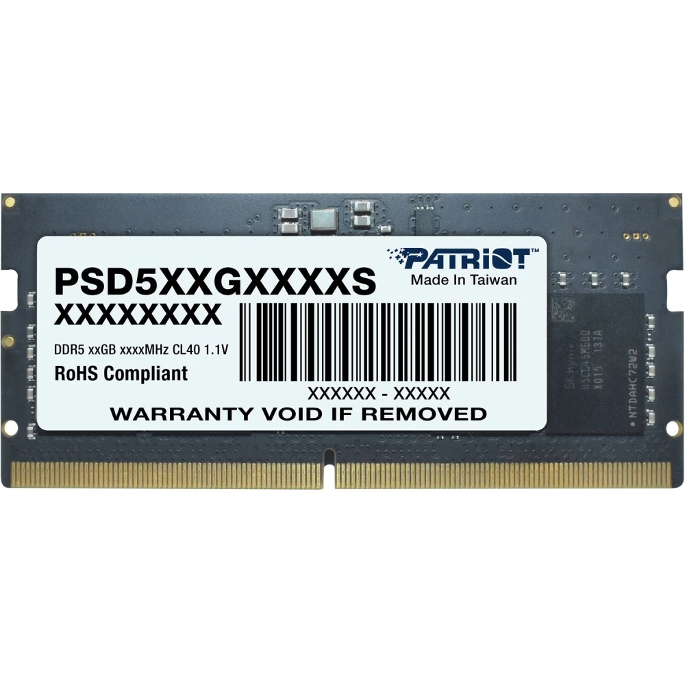 PATRIOT Signature 32GB DDR5 4800MHz SO-DIMM CL40