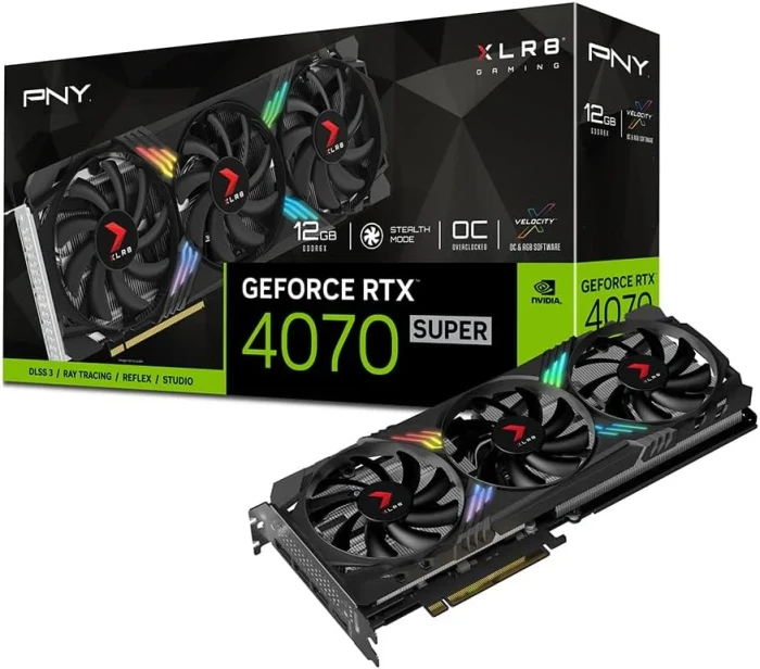 PNY RTX 4070 Super 12GB VERTO RGB OC Triple Fan