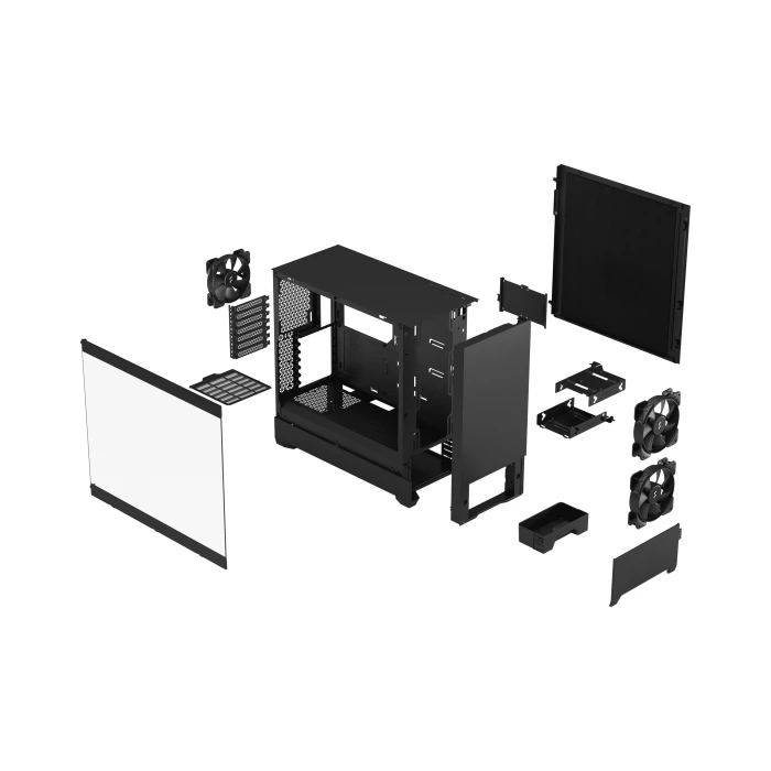 FRACTAL DESIGN POP SILENT BLACK TG Clear