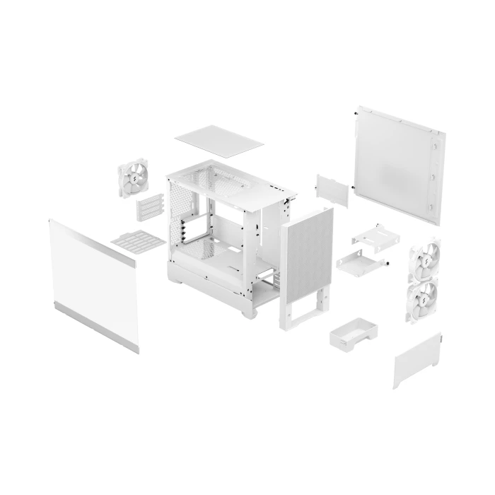 FRACTAL DESIGN POP MINI AIR RGB WHITE TG Clear