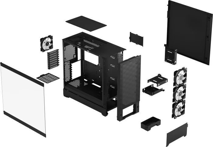 FRACTAL DESIGN Pop XL Air RGB Black TG Clear