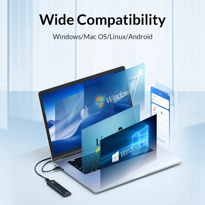 Orico кутия за диск M.2 SATA Blue