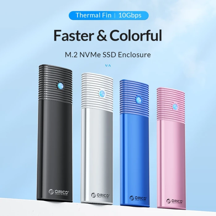 Orico  кутия за диск M.2 NVMe Blue