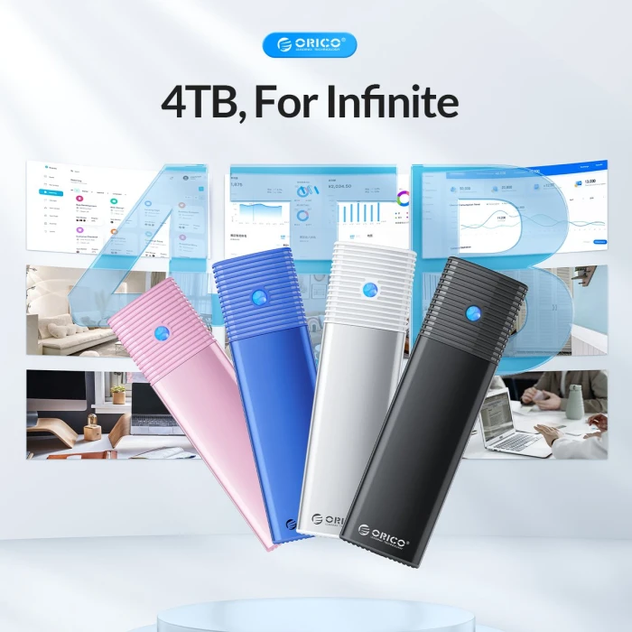 Orico  кутия за диск M.2 NVMe Blue