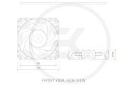 EKWB EK-Vardar X3M 120ER White