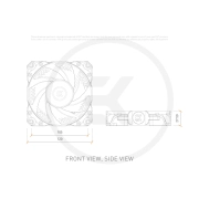 EKWB EK-Vardar X3M 120ER White