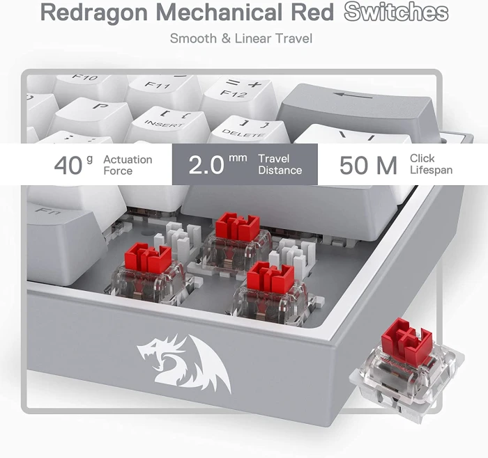 Redragon Fizz K617-RGB-GW