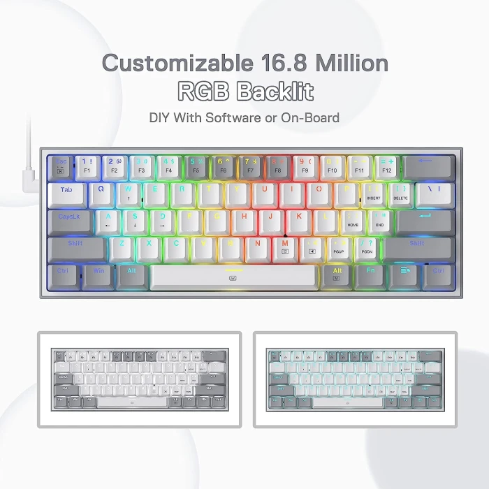 Redragon Fizz K617-RGB-GW