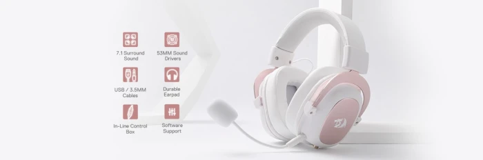 Redragon H510W-RGB Zeus X White