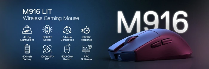 Redragon K1NG M916 LIT 1K