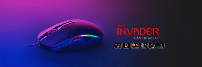 Redragon M719 RGB Invader Black