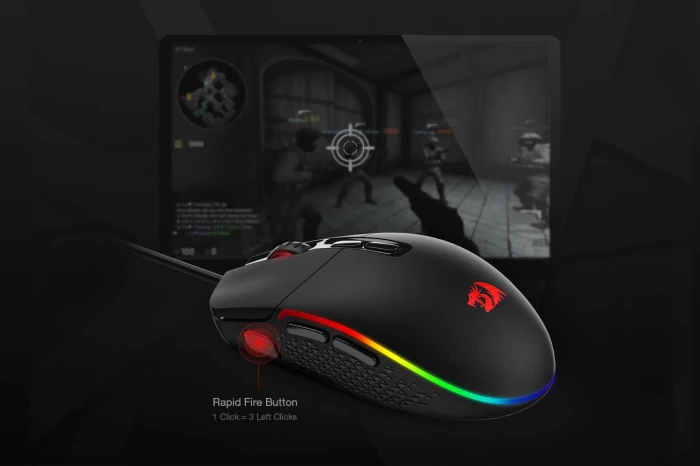 Redragon M719 RGB Invader Black