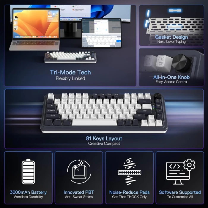 Redragon UCAL K673 PRO Abyssal Blue