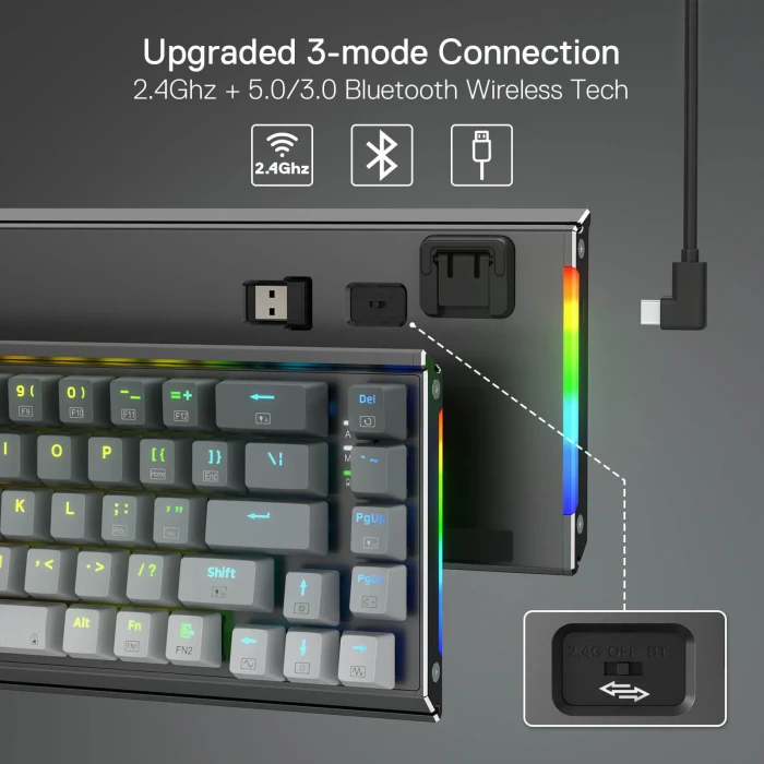 Redragon K641 PRO Wireless Aluminum