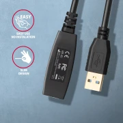 Repeater Удължител USB-A 5Gbps - 5.0m