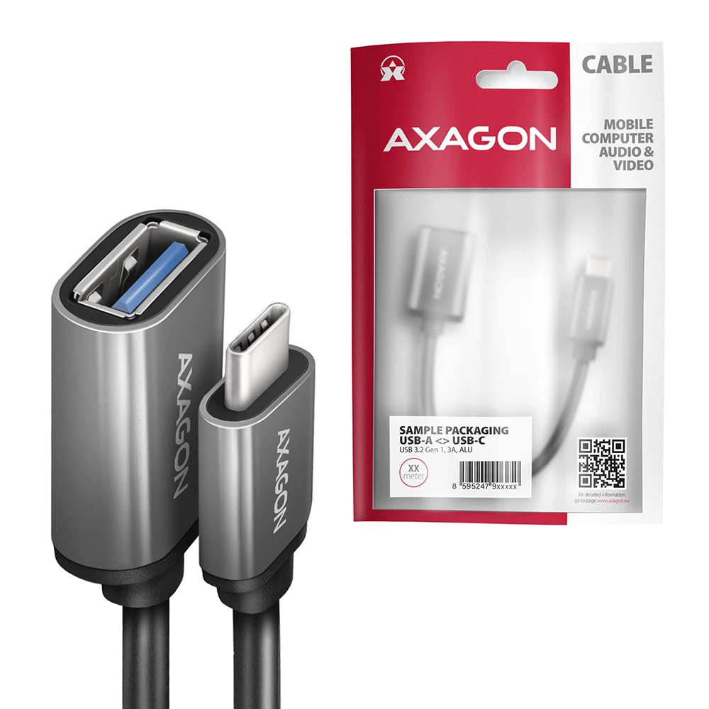AXAGON RUCM-AFAC USB-C to USB-A adapter