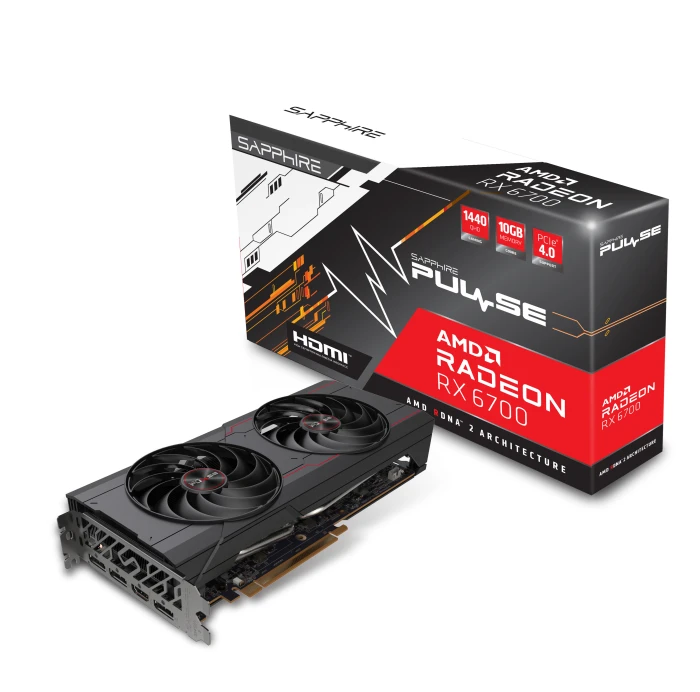 SAPPHIRE PULSE RADEON RX 6700 GAMING OC 10GB GDDR6