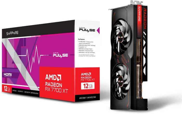SAPPHIRE PULSE RX 7700 XT GAMING 12GB