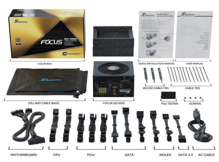 Seasonic FOCUS SSR-1000FX Gold 1000W