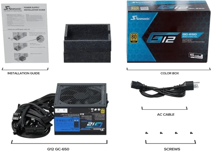 Seasonic G12 GC 2024 Gold 650W