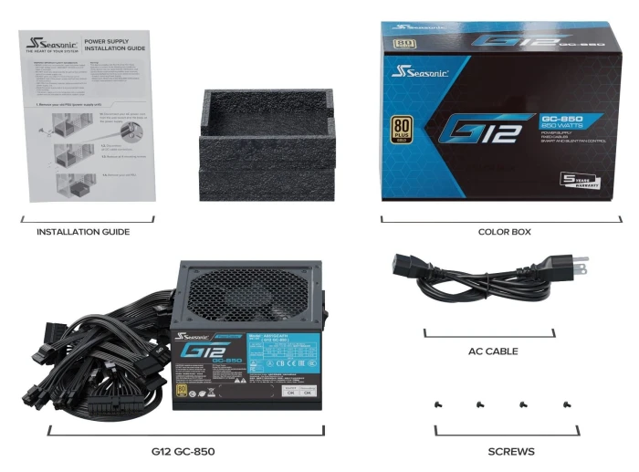 Seasonic G12 GC-850 Gold 850W