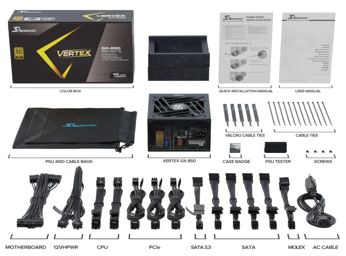 Seasonic VERTEX GX-850 GOLD PCIe 5.0
