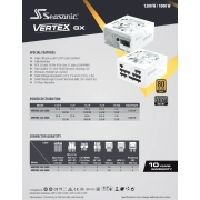 SEASONIC VERTEX GX-1000 White Gold 1000W